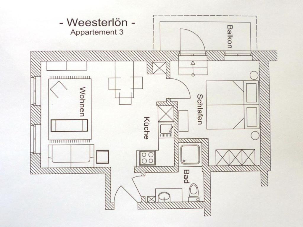 Boetticher Str. 9, W3, Weesterloen Westerland Exteriör bild